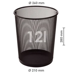 Drahtkorb, schwarz, 12 L